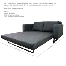 Load image into Gallery viewer, Hotel 2 Seater Sofabed