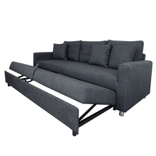 Load image into Gallery viewer, Hotel 3 Seater Sofabed in Dark Grey