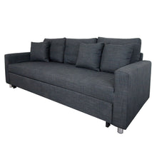 Load image into Gallery viewer, Hotel 3 Seater Sofabed in Dark Grey
